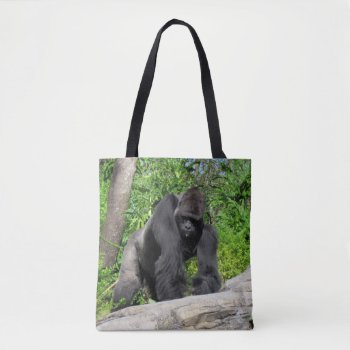 Silverback Gorilla Tote Bag by CatsEyeViewGifts at Zazzle