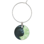 Silverback Gorilla Wine Glass Charm