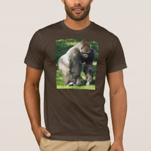 Silverback Male Lowland Gorilla Standing Up T-Shirt