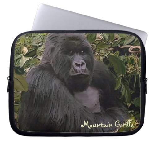 Silverback Mountain Gorilla Wildlife Laptop Sleeve