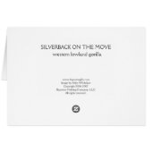 Silverback on the Move Cards (Back Horizontal)