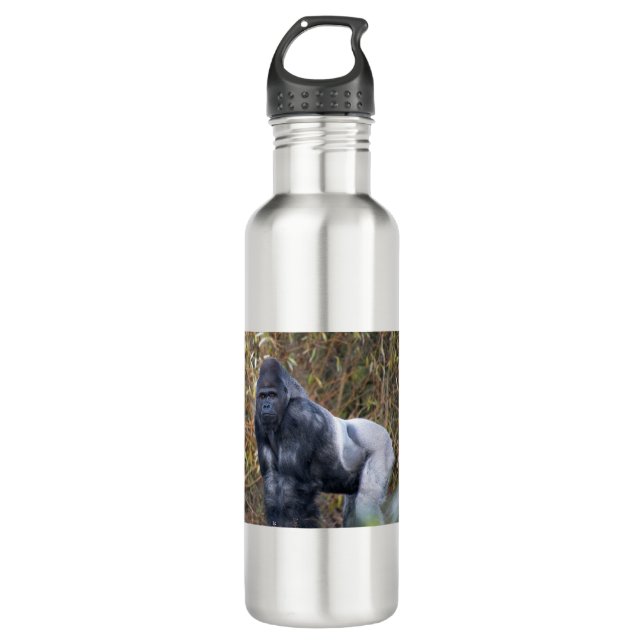 Silverback Stainless Steel Water Bottle (Front)