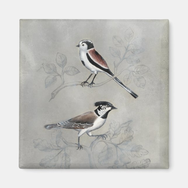 Silvered Aviary | A Pair Magnet (Front)