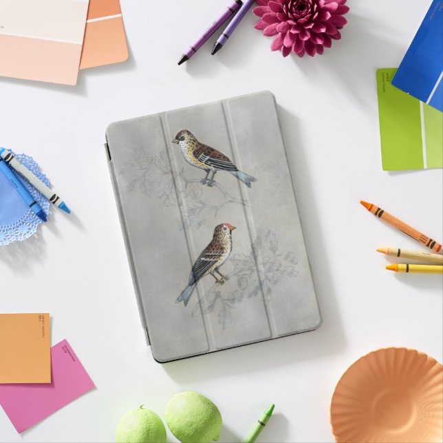 Silvered Aviary | Two Birds iPad Pro Cover (Desk)