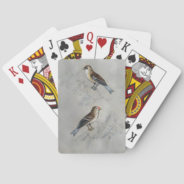 Silvered Aviary | Two Birds Poker Cards (Back)