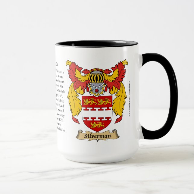 Silverman Family Coat of Arms Mug (Right)