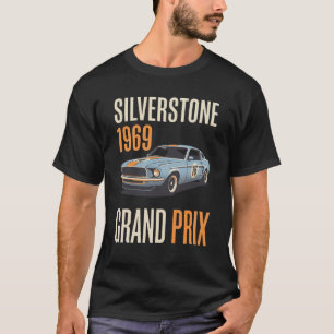 Silverstone 1969 Vintage Grand Prix Racing Poster T-Shirt