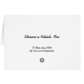 Silversword on Haleakala, Maui Cards (Back Horizontal)