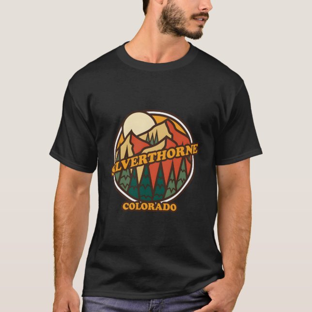 Silverthorne Colorado Mountain Hiking T-Shirt (Front)