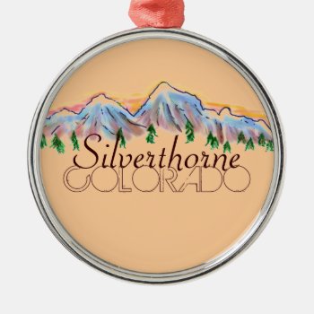 Silverthorne Colorado Mountain Ornament by ArtisticAttitude at Zazzle