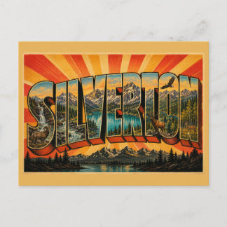 Silverton Colorado Alpine Lake Mountain Art Postcard