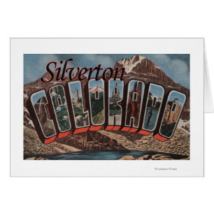Silverton, Colorado - Large Letter Scenes Cards