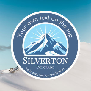 Silverton Colorado ski resort Mountain hiking  Sticker
