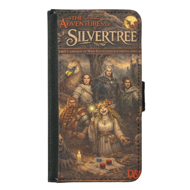 Silvertree D&D Samsung Galaxy Wallet Case (Front)