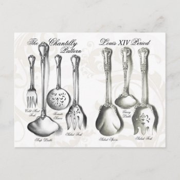 Silverware Collection Postcard by HTMimages at Zazzle