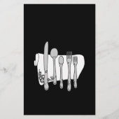 Silverware Custom Black White Template 5.5x8.5" (Front)