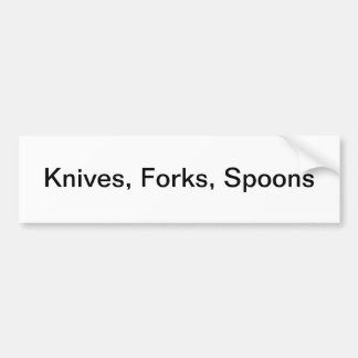 Silverware Drawer Label/ Bumper Sticker