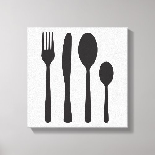 Silverware Table Setting CANVAS PRINT