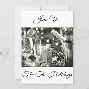 SILVERY BEAUTY IN A "HOLIDAY PARTY" INVITATION