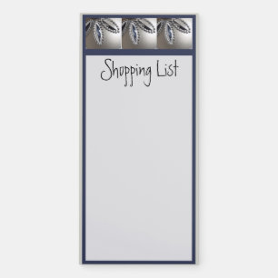 Silvery Design On Magnetic Notepad