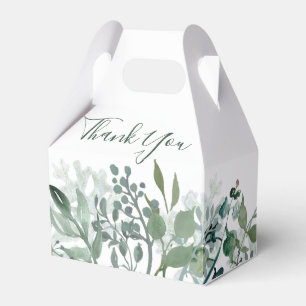 Silvery Green Eucalyptus Wedding Favor Box