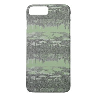 Silvery Green Skyline Design on iPhone 7 Case