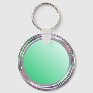 Silvery keychain for text, logo, image