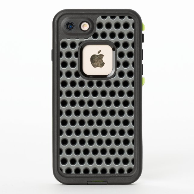 Silvery Metal Mesh LifeProof iPhone Case (Back)