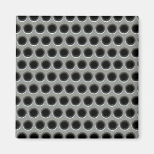 Silvery Metal Mesh Magnet