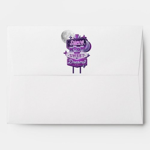 Silvery Moon Bids Sweet Dreams Greeting Card Envelope