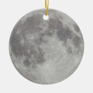 Silvery Moon ornament
