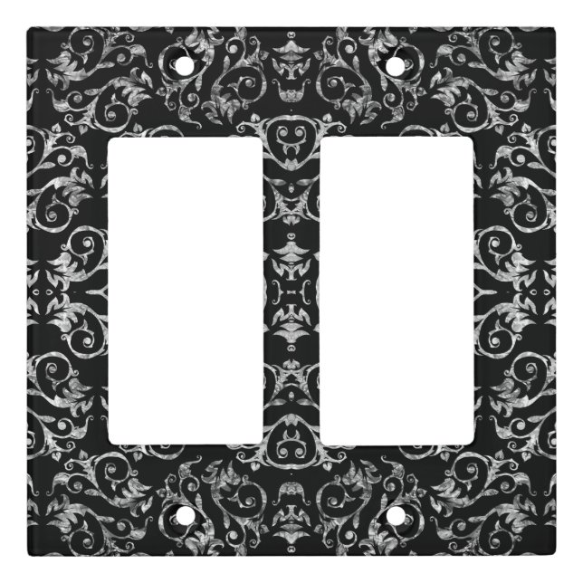 Silvery Mother Of Pearl Pattern   Light Switch Cover (Front)