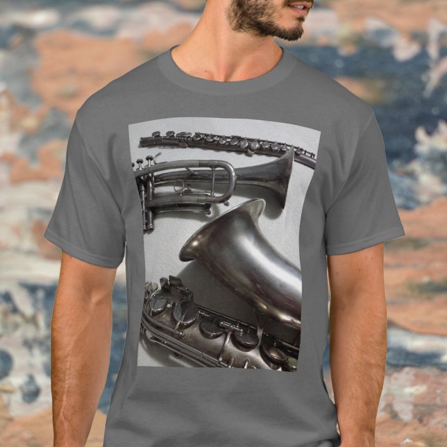 Silvery Musical Instruments Photographic T-Shirt (Creator Uploaded)