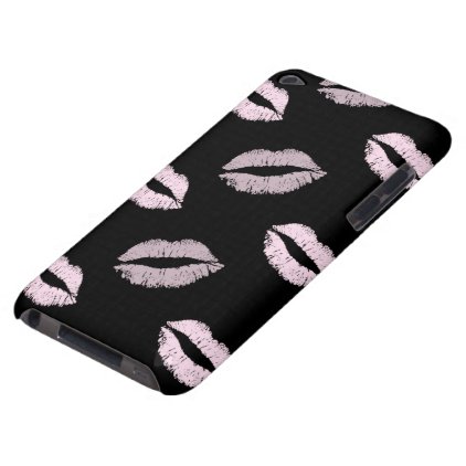 Silvery Pink Kisses Barely There iPod Case