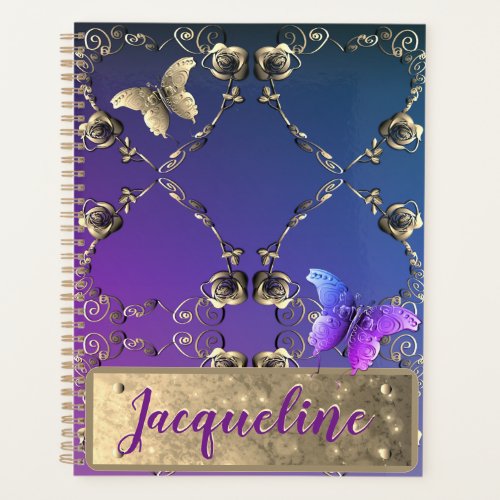 Silvery Roses wName  Planner