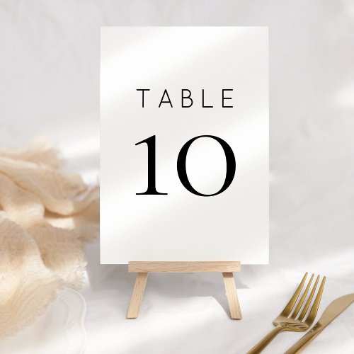 Silvery Sage Green Wedding Table Number