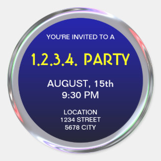 Silvery sticker for text, logo or image