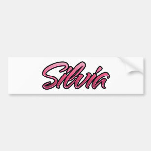 Silvia faded pink Aufkleber Sticker