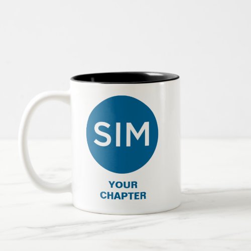 SIM Chapter Logo and Tagline Teal Two_Tone Coffee Mug