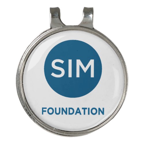 SIM Foundation Teal Logo Golf Hat Clip