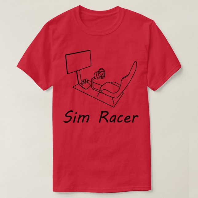 Sim Racer T-Shirt (Design Front)