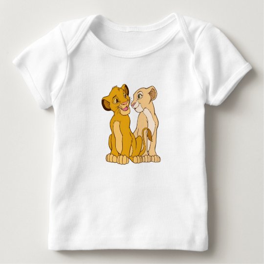 Simba and Nala Disney Baby T-Shirt | Zazzle.com