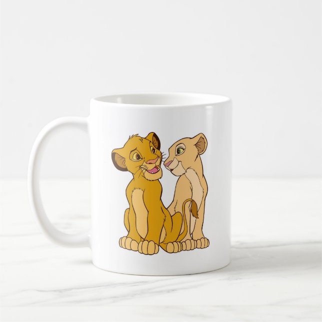 Simba and Nala Disney Coffee Mug (Left)