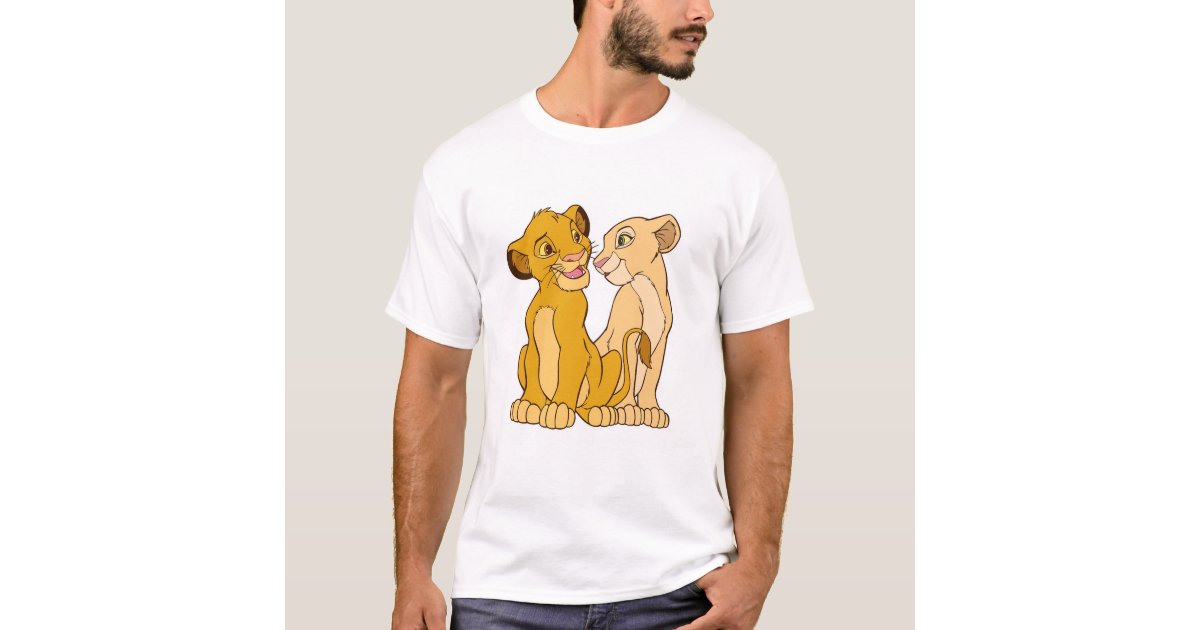 Simba and Nala Disney T-Shirt | Zazzle