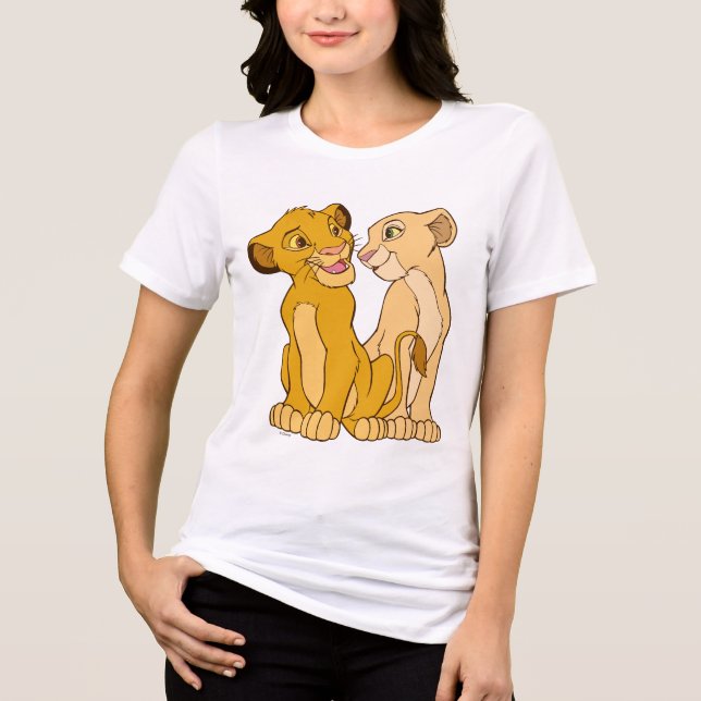 Simba and Nala Disney Tri-Blend Shirt (Front)