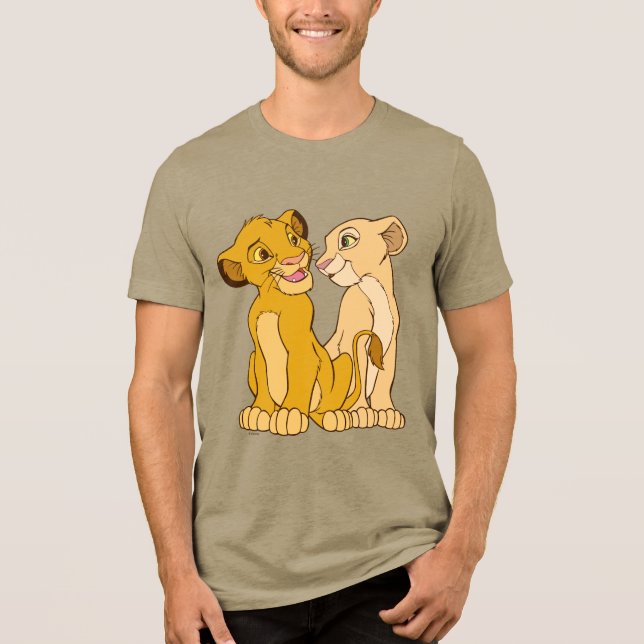 Simba and Nala Disney Tri-Blend Shirt (Front)