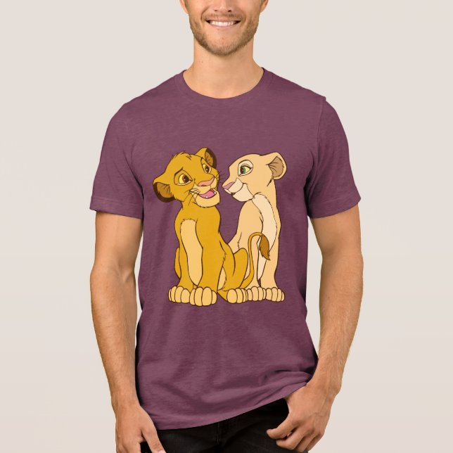 Simba and Nala Disney Tri-Blend Shirt (Front)
