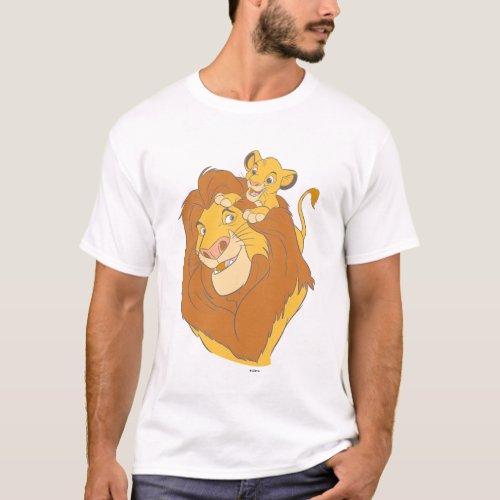 Simba Climbing Mufasa T_Shirt