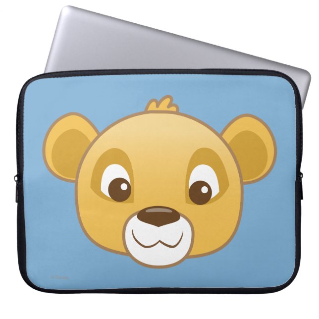 Simba Emoji Laptop Sleeve (Front)