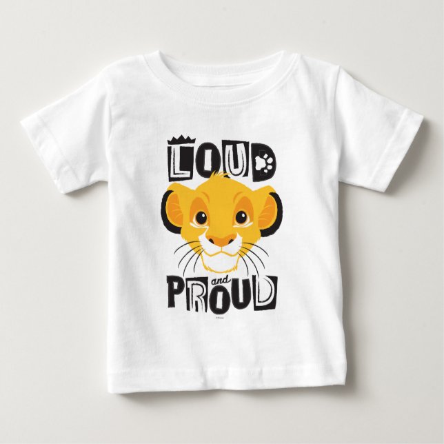 Simba | Loud And Proud Baby T-Shirt (Front)